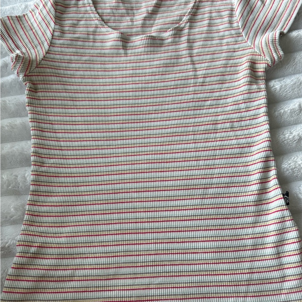 Striped Short Sleeve Top